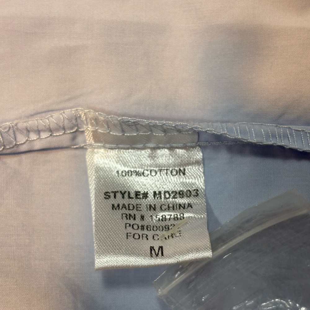 Mable 100% cotton Tiered Shirt Dress blue size medium - Picture 8 of 10